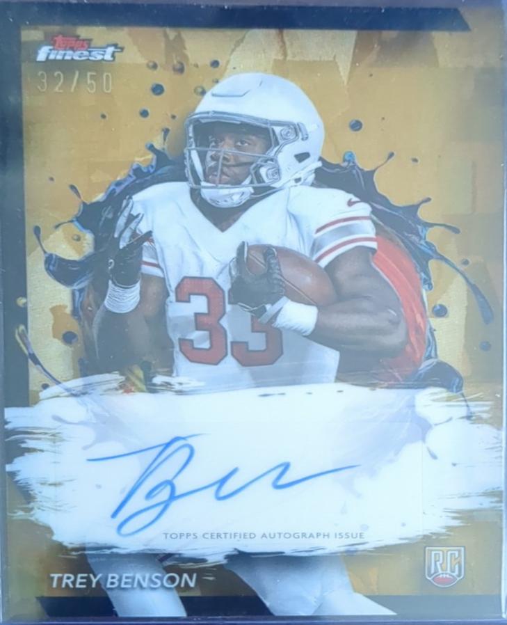 Trey Benson [Gold Refractor] #RFA-TB