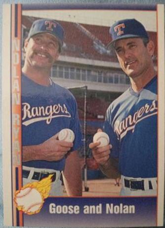Goose and Nolan #198 Baseball Cards 1991 Pacific Nolan Ryan