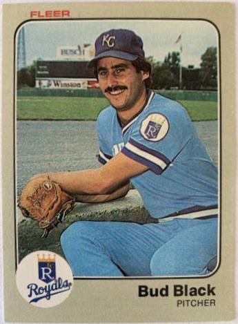 Bud Black #107 Baseball Cards 1983 Fleer