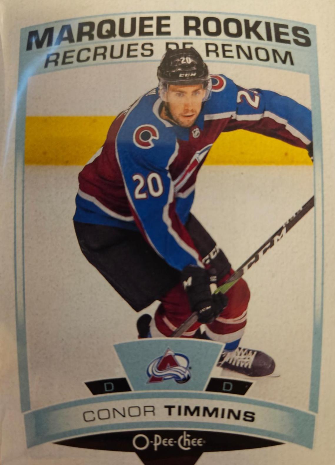 Connor Timmins #644 Hockey Cards 2019 O Pee Chee