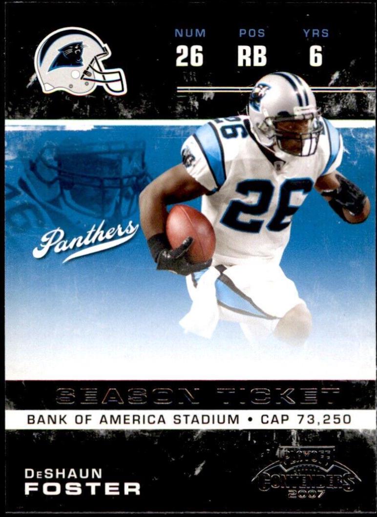 DeShaun Foster #15 Football Cards 2007 Playoff Contenders