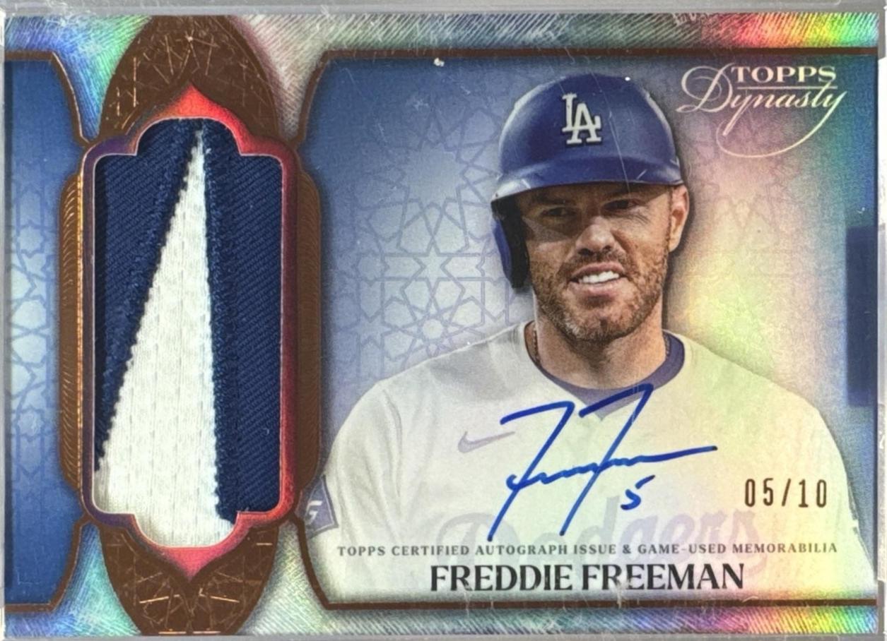 Freddie Freeman #DAP-FF6 2025 Topps Dynasty Autograph Patch Baseball