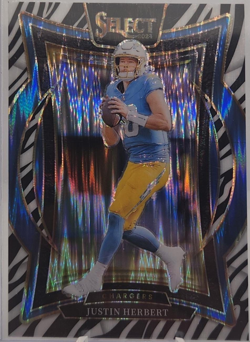 2024 Justin Herbert [Zebra Prizm Shock] #41