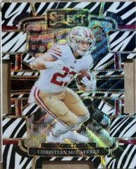 Christian McCaffrey [Zebra Prizm Die-Cut] #88 Prices | 2023 Panini