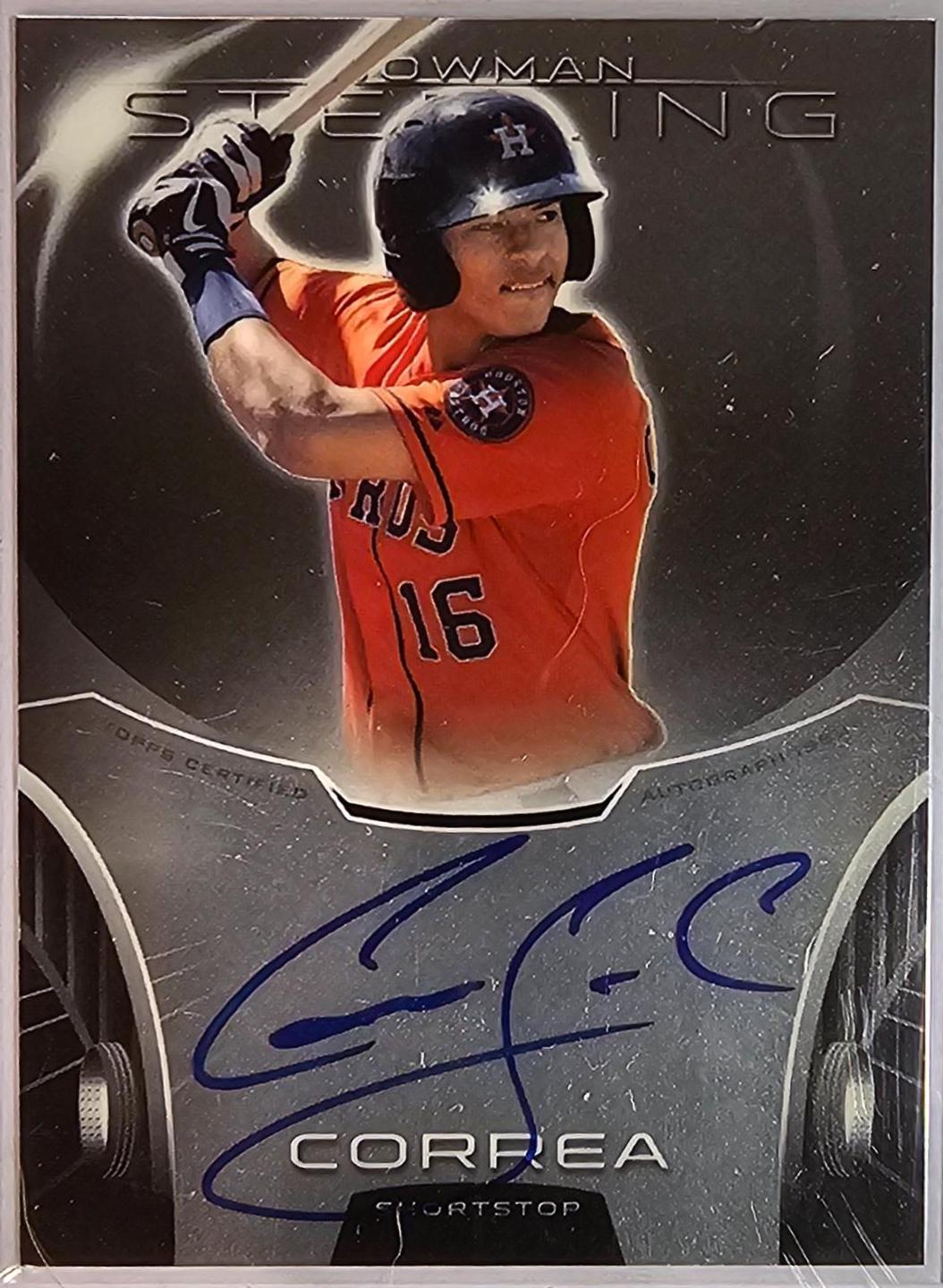Carlos Correa #BSAP-CC Baseball Cards 2013 Bowman Sterling Autograph Prospects