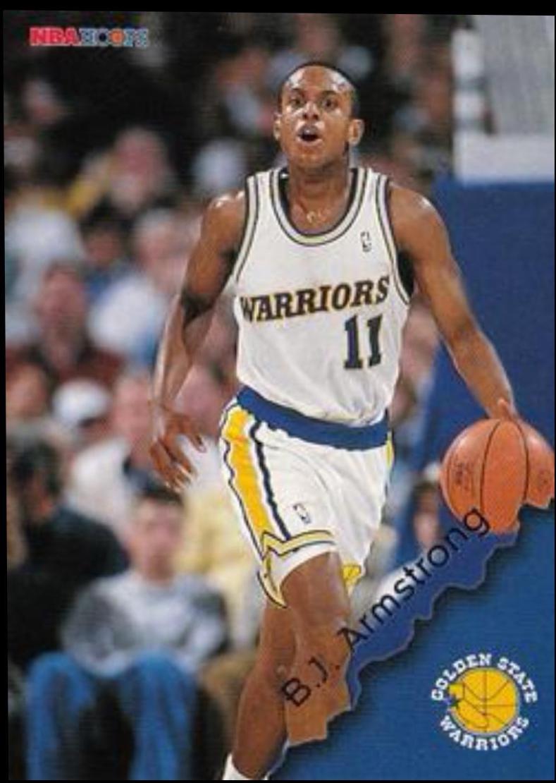B.J. Armstrong #52 Basketball Cards 1996 Hoops