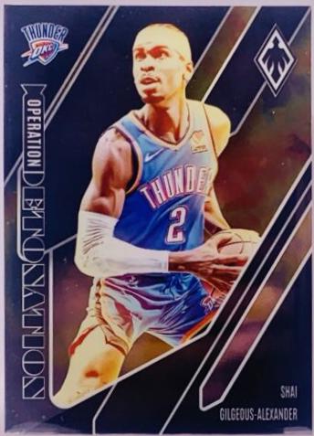 Shai Gilgeous-Alexander #3 Basketball Cards 2023 Panini Phoenix Operation Detonation