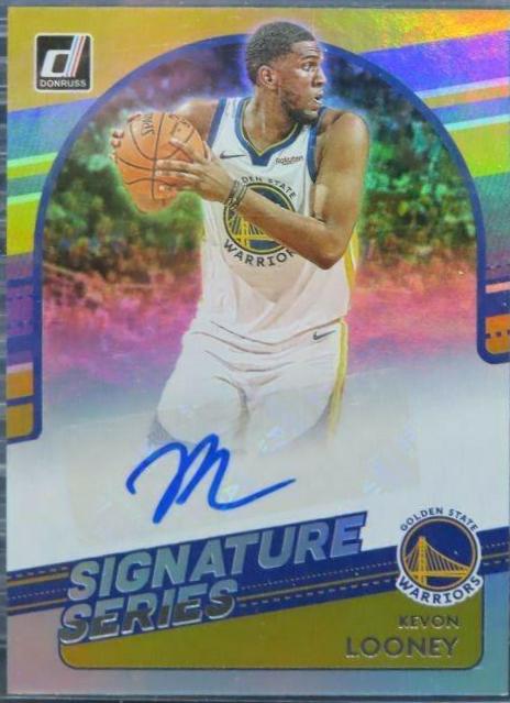 Kevon Looney Basketball Cards 2020 Donruss Signature Series