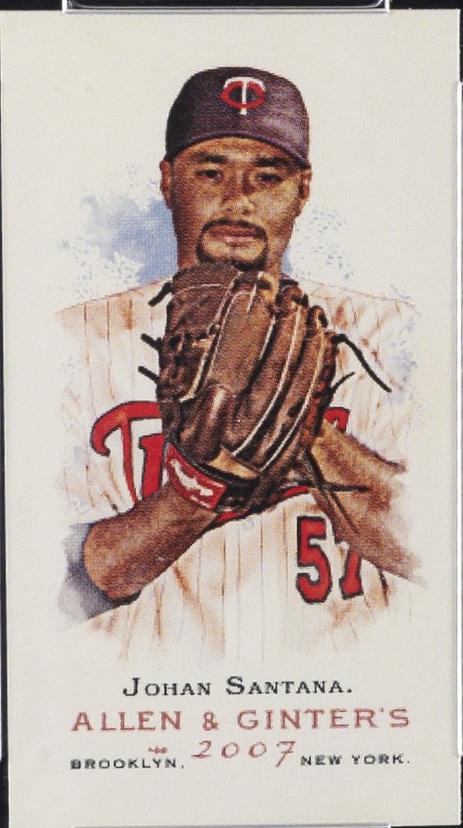Johan Santana [Mini Allen & Ginter Back] #12