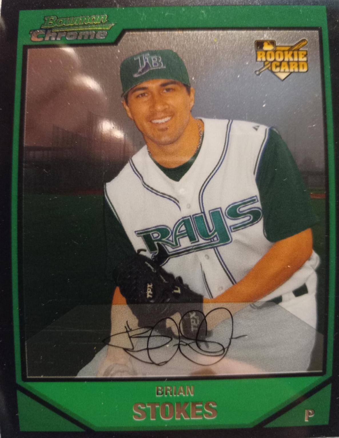 Brian Stokes #BDP37 Baseball Cards 2007 Bowman Chrome Draft Picks & Prospects