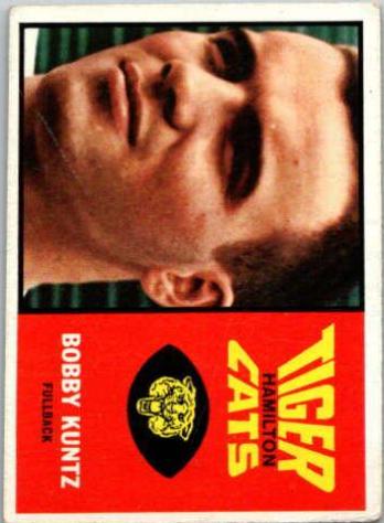 Bobby Kuntz #38 Football Cards 1964 Topps CFL