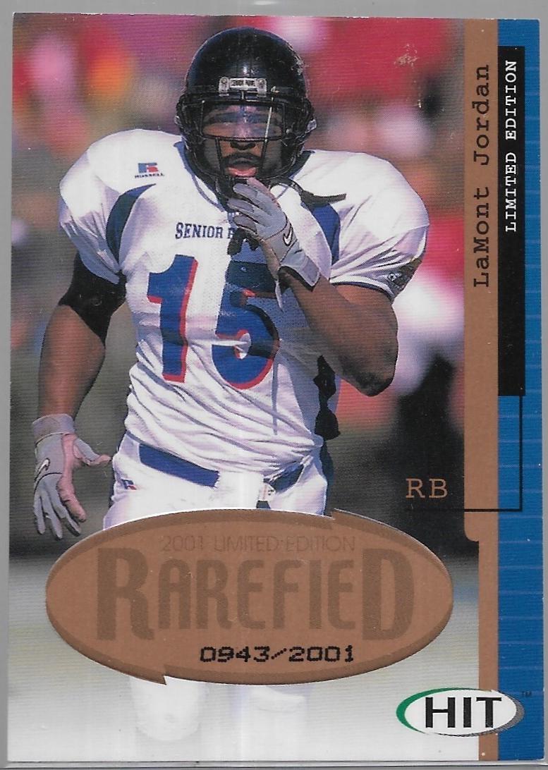 LaMont Jordan #R28 2001 Sage Hit Football