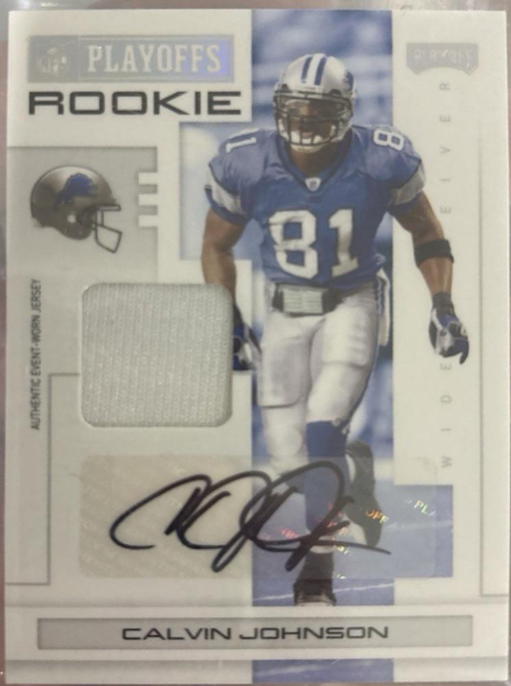 Calvin Johnson [Signature Material Silver] #107