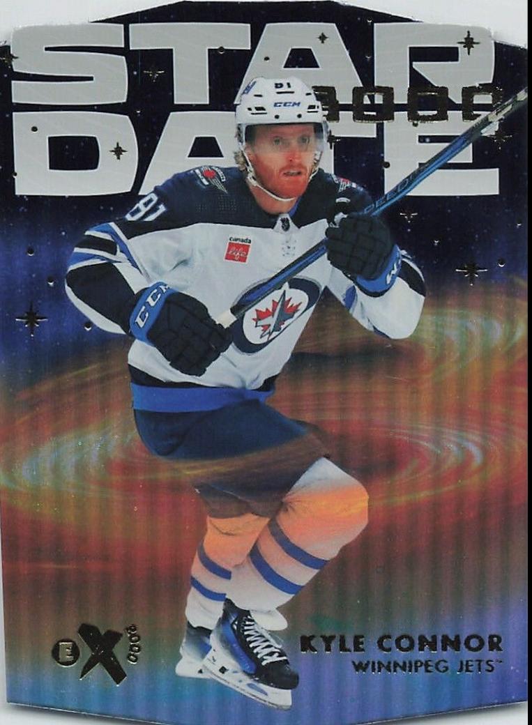 Kyle Connor #SD-24 Hockey Cards 2023 SkyBox E-X 2000 Star Date 3000