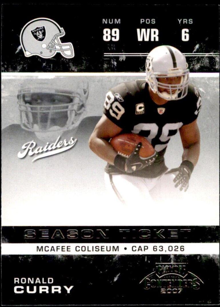 Ronald Curry #71 2007 Playoff Contenders Football