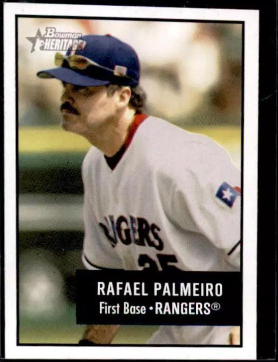 Rafael Palmeiro #130 Baseball Cards 2003 Bowman Heritage