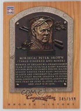 Mordecai Brown #12 Baseball Cards 2012 Panini Cooperstown Bronze History