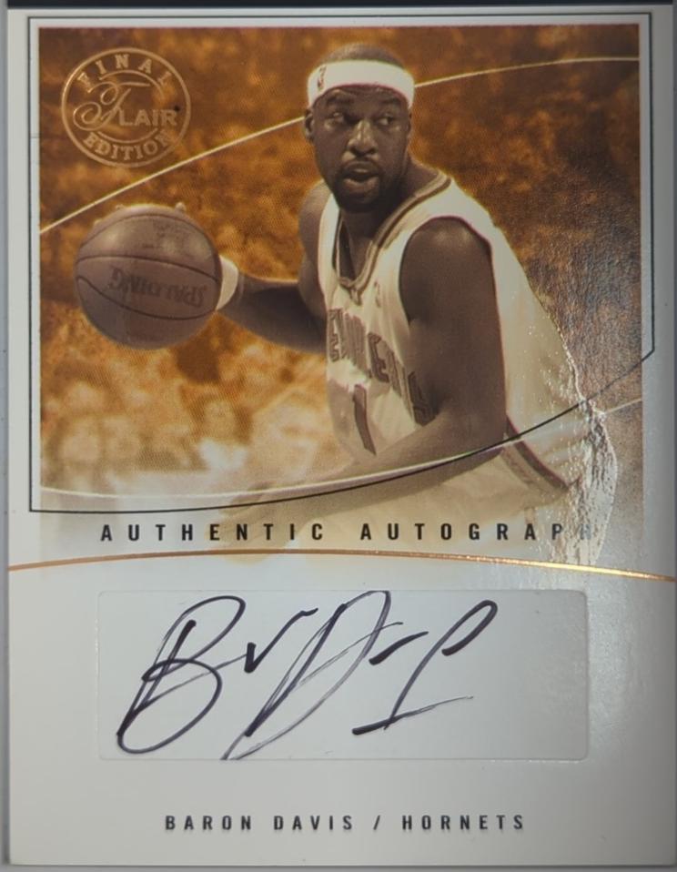 Baron Davis #AC-BD 2003-04 Flair Final Edition Basketball Autograph Collection