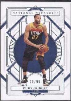 Rudy Gobert #8 Basketball Cards 2020 Panini National Treasures