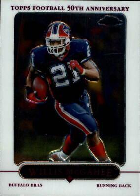 Willis McGahee #13 Football Cards 2005 Topps Chrome