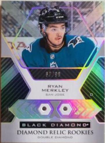Ryan Merkley #BDR-RM 2021 Upper Deck Black Diamond Rookie Relic Hockey