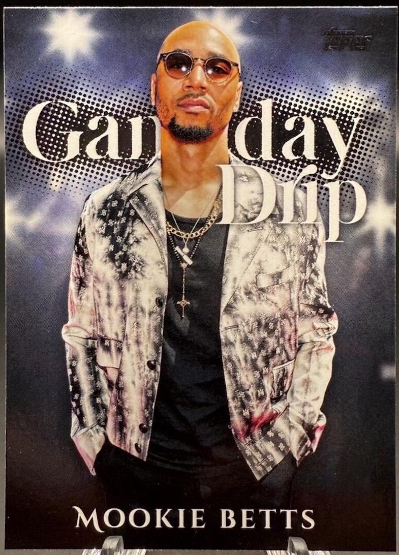 Mookie Betts #GD-1 Baseball Cards 2025 Topps Celebration Mega Box Gameday Drip