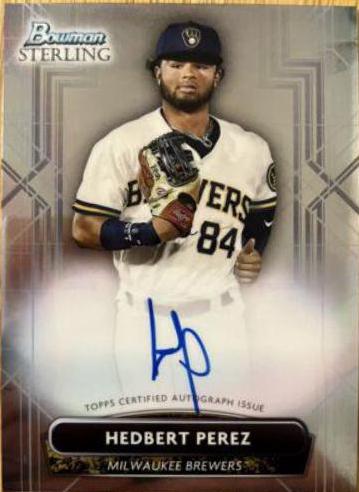 Hedbert Perez #PA-HP 2022 Bowman Sterling Baseball Prospect Autographs