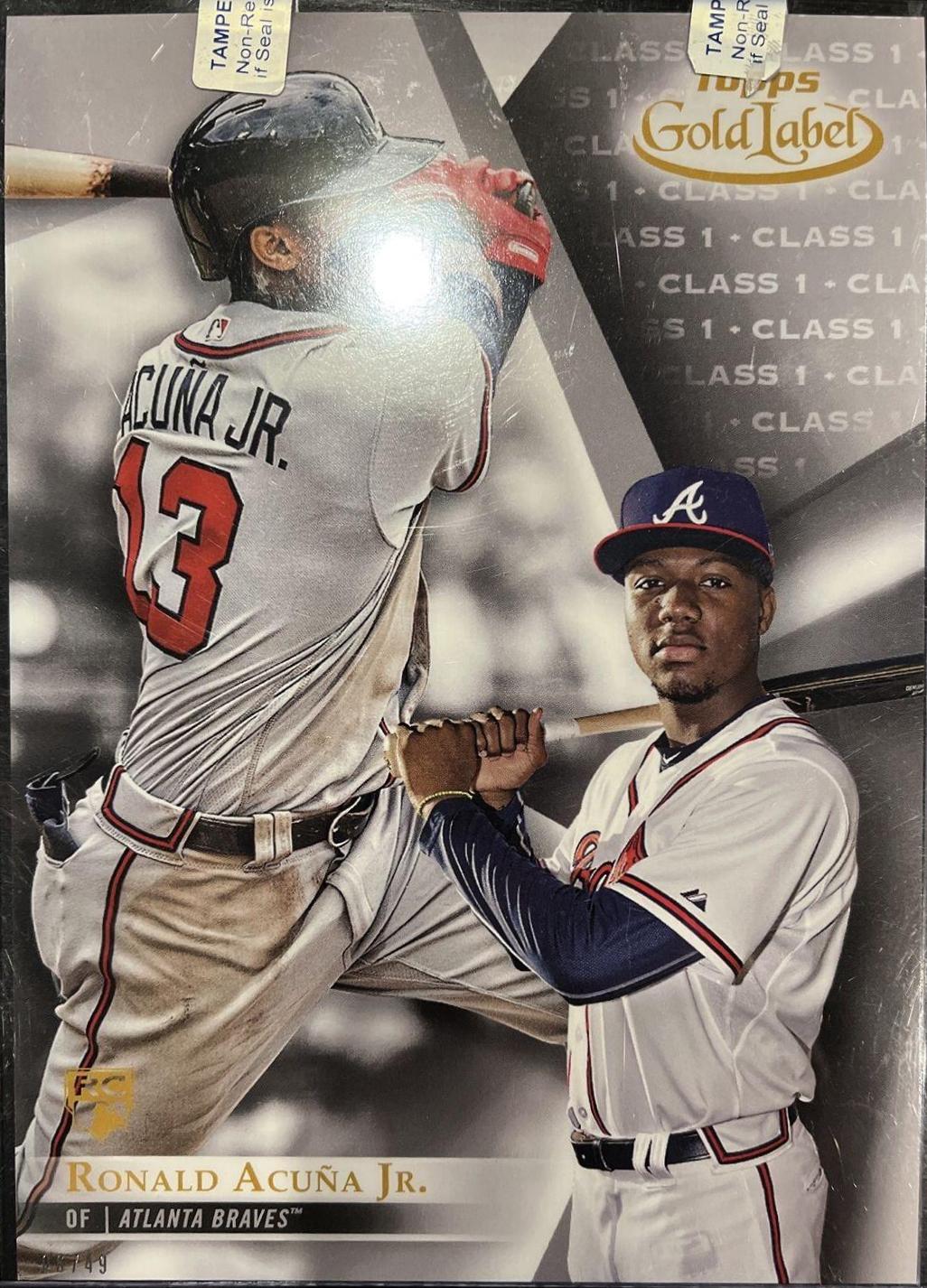 Ronald Acuna Jr. [Class 1 5X7 Gold] #99