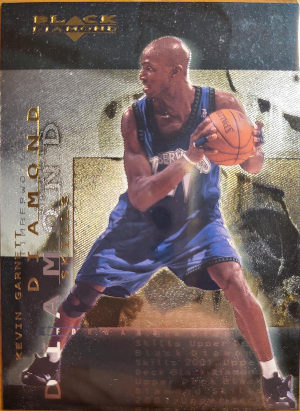 Kevin Garnett #DS1 Basketball Cards 2000 Upper Deck Black Diamond Diamond Skills