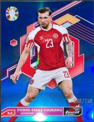 Pierre-Emile Hojbjerg [Blue Refractor] #17 Soccer Cards 2023 Topps Finest Road to UEFA EURO Prices