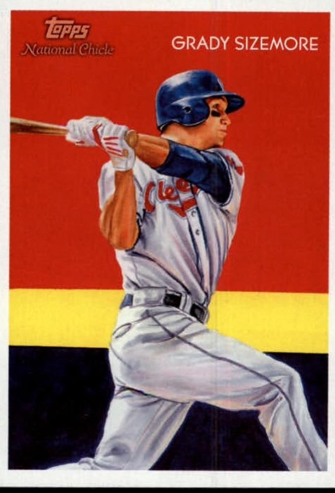 Grady Sizemore #2 Baseball Cards 2010 Topps National Chicle