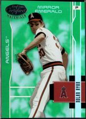 Nolan Ryan [Mirror Emerald Material] #4 Baseball Cards 2003 Leaf Certified Materials Prices