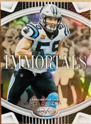 Luke Kuechly #I-10 Football Cards 2023 Panini Certified Immortals