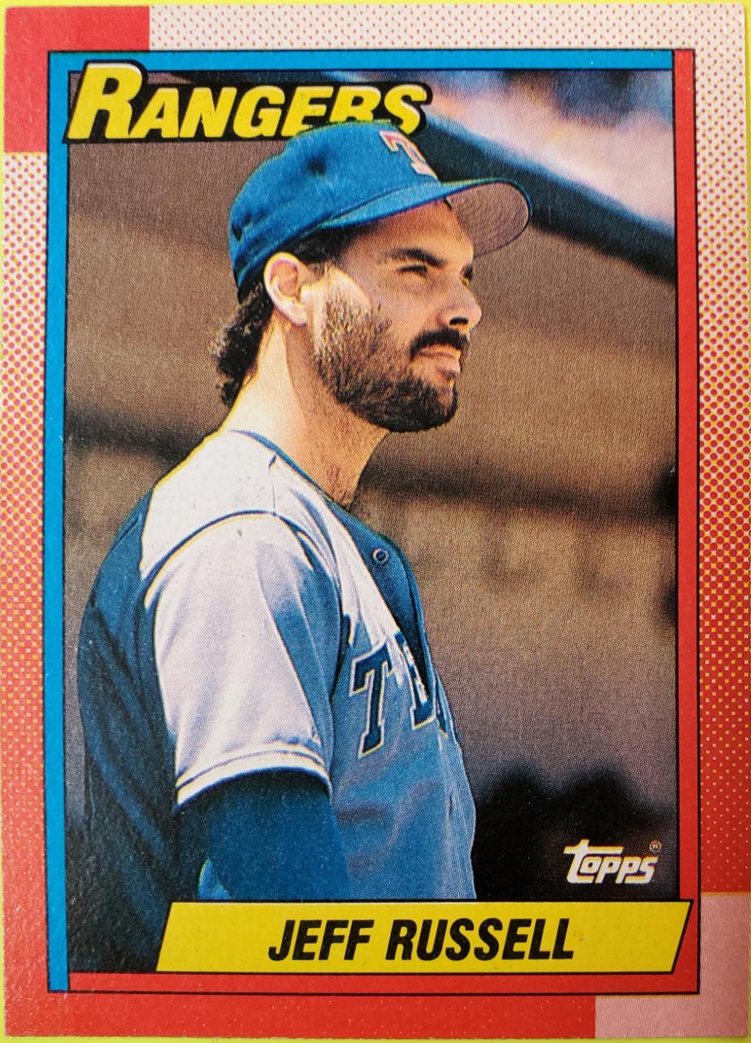 Jeff Russell #80 Baseball Cards 1990 Topps Tiffany