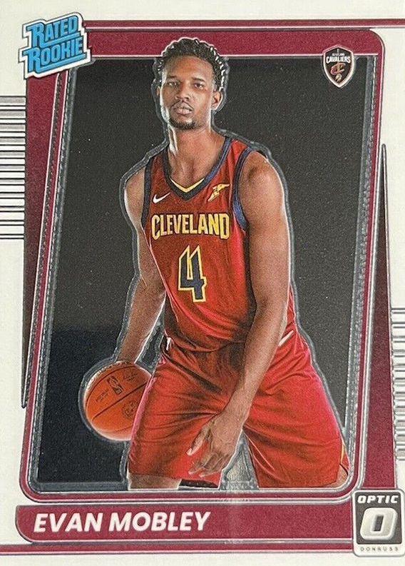 Evan Mobley #175 Basketball Cards 2021 Panini Donruss Optic