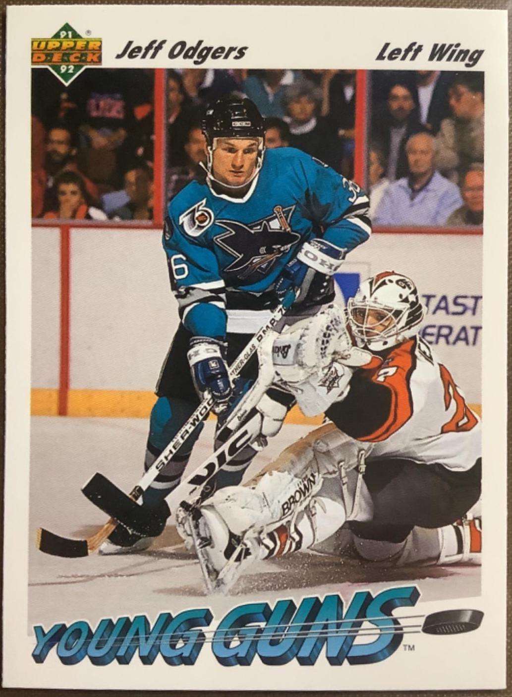 JEFF ODGERS #597 1992 Upper Deck Hockey