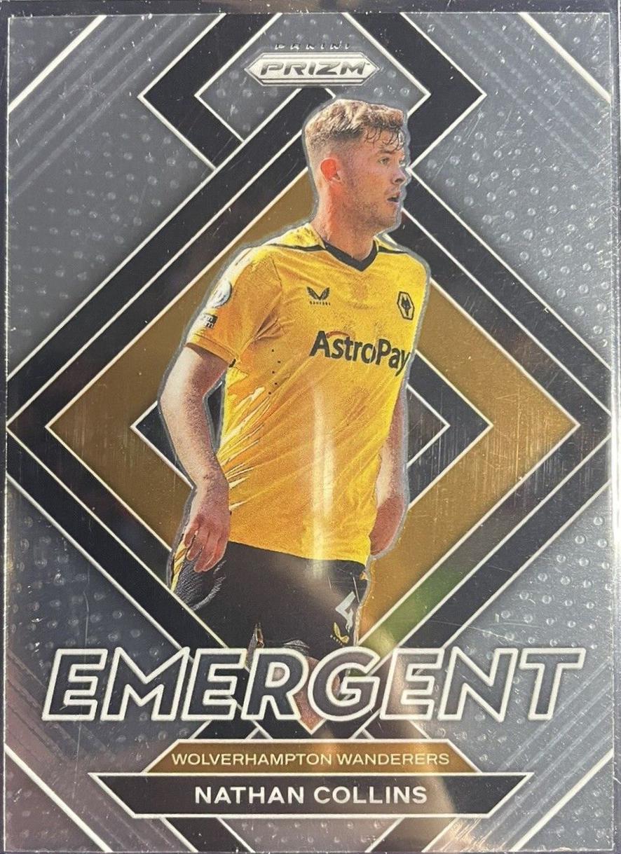 Nathan Collins #27 Soccer Cards 2022 Panini Prizm Premier League Emergent