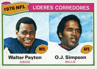 Rushing Leaders: Walter Payton, O.J. Simpson