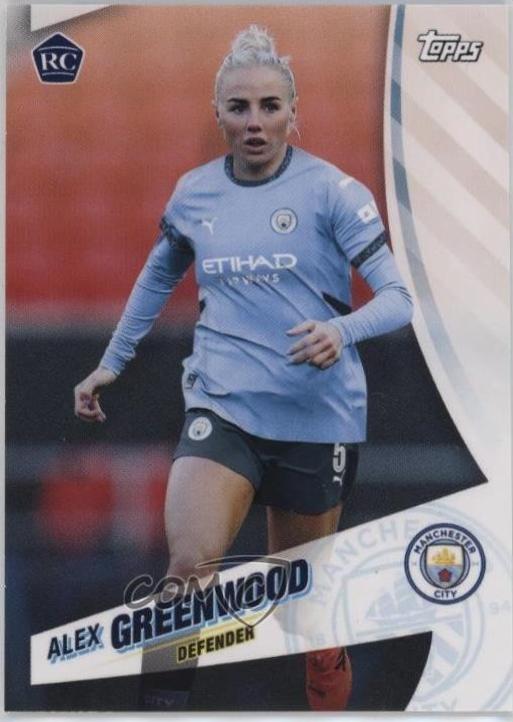Alex Greenwood #25 2024 Topps Blue Moon Manchester City Soccer