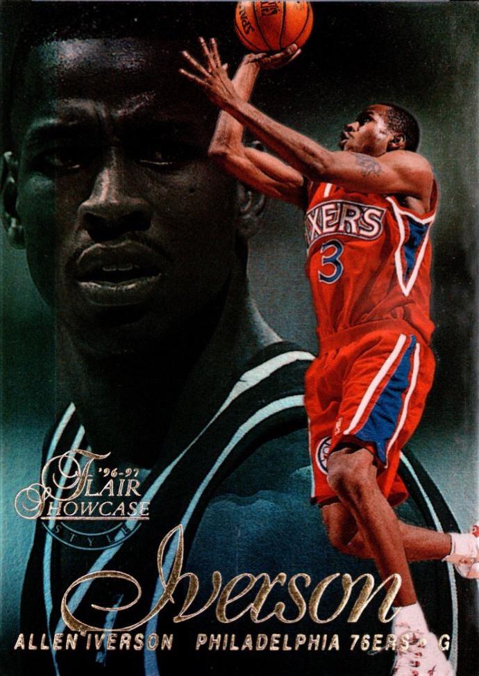 Allen Iverson [Row 2] Prices [Rookie] | 1996 Flair Showcase