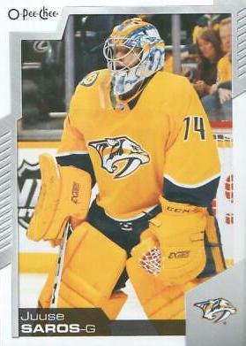 Juuse Saros #5 Hockey Cards 2020 O Pee Chee