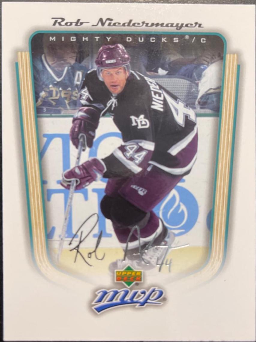 Rob Niedermayer #4 Hockey Cards 2005 Upper Deck MVP