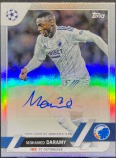 Mohamed Daramy #A-MD Soccer Cards 2022 Topps UEFA Club Competitions Autographs