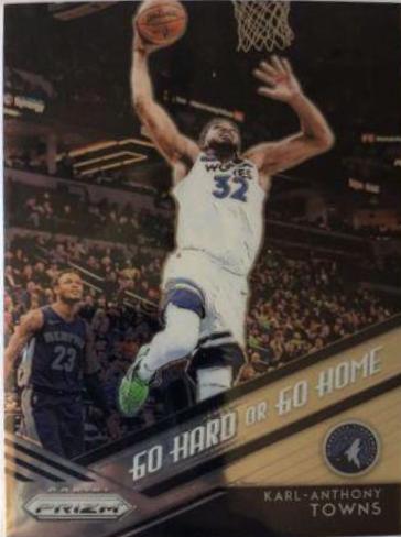 Karl Anthony Towns #4 Basketball Cards 2018 Panini Prizm Go Hard or Go Home