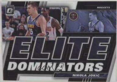 Nikola Jokic #4 Basketball Cards 2019 Panini Donruss Optic Elite Dominators