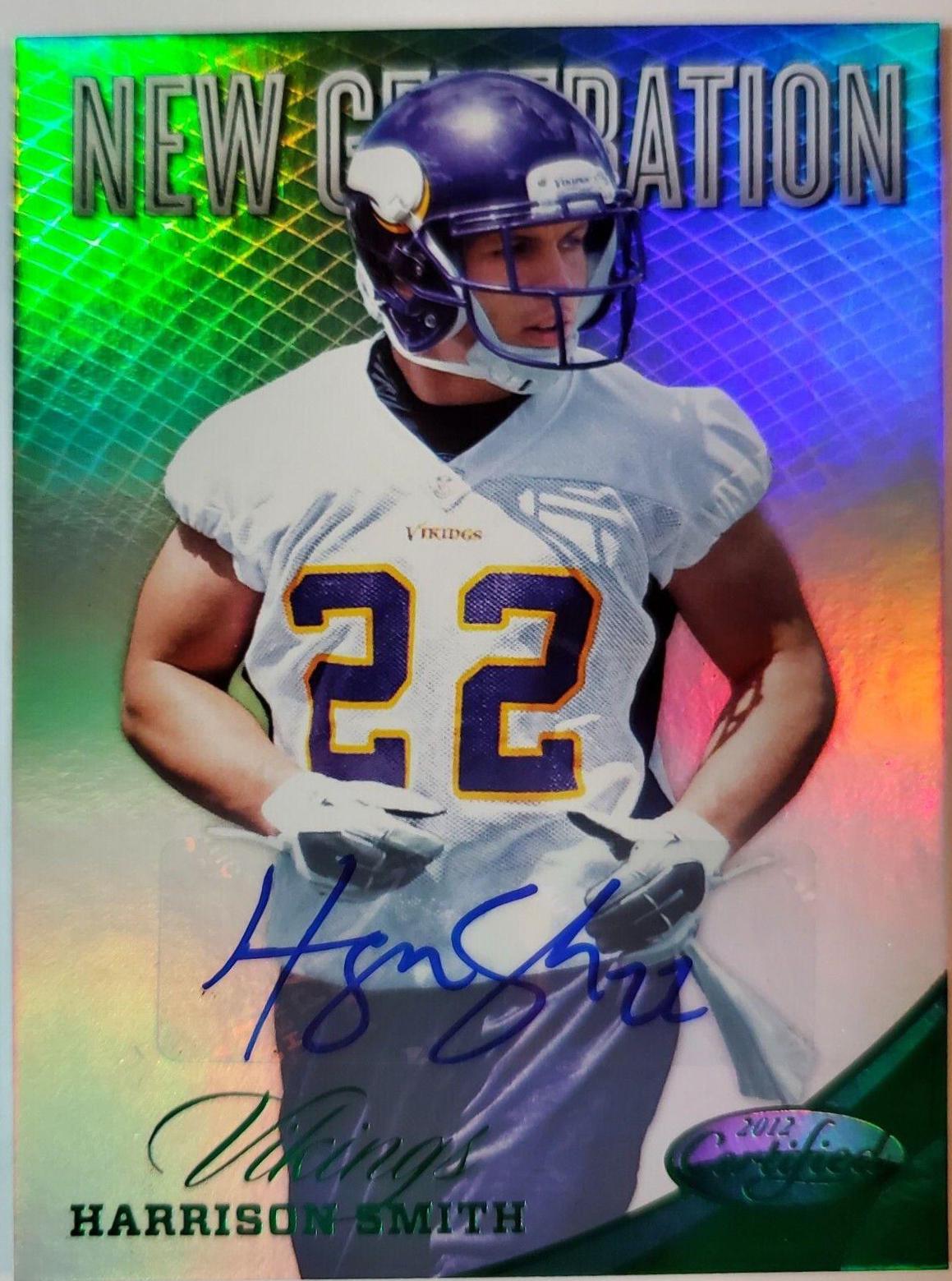 Harrison Smith [Mirror Emerald Autograph] #274