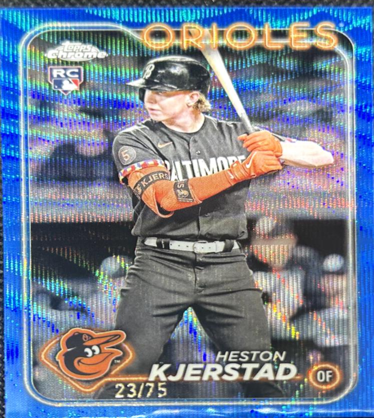 Heston Kjerstad [Blue Wave Refractor] #142