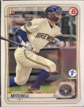 Garrett Mitchell #BD-118 2020 Bowman Draft 1st Edition Baseball