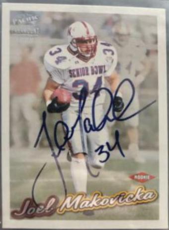 Joel Makovicka #3 Football Cards 1999 Pacific Paramount