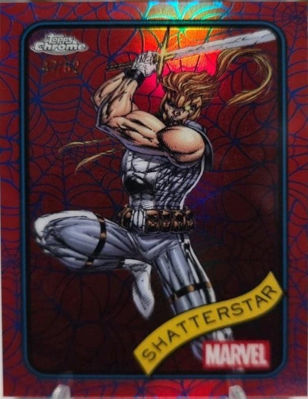 Shatterstar Blue & Red Spider Web Refractor